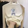 Camiseta Térmica para Niñas de Otoño e Invierno con Mangas Largas y Cuello Semi-Alto, Capa Base para Niños Mayores, Ropa Interior Auto-Calentable Moderna