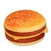 Almohada de hamburguesa suave y linda de dibujos animados, muñeco de peluche, calentador de manos, cojín, llavero, bolso colgante