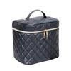 Nueva Bolsa Cosmética con Patrón Diamante, Gran Capacidad, Bolsa de Almacenamiento de Cosméticos y Productos para el Cuidado de la Piel de Aspecto Sofisticado, Bolsa de Aseo Portátil para Viaje