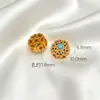 Retenção de Cor Alta Método Antigo Areia Dourada Diamante Incrustado em Ouro Contas Espaçadoras com Contas Pingente Solto DIY Manual Pulseira Pingente de Franja Acessórios