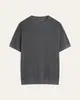 Malha Básica Gola Redonda Estilo Old Money para Homens, Camiseta de Tricô Respirável de Manga Curta para Homens Maduros de Verão