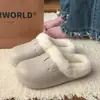 Pantuflas gruesas de felpa Birkenstock para mujer, colección otoño/invierno 2026, aptas para usar en exteriores, con suelas suaves, características impermeables y antideslizantes, y forro cálido de algodón afelpado para uso en interiores