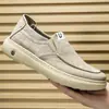 Nuevos Zapatos de Hombre para Verano 2026 Zapatos de Tela Huecos Transpirables Suela Suave Mocasines sin Cordones Zapatos Casuales de Moda Simples