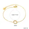 Joyas Transfronterizas Pulsera Cruzada con Circonita Ins Diseño de Nicho Corona Joyería de Mano Pulsera Chapada en Oro de 18K de Acero Inoxidable