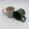Exportar Xícara de Cerâmica Japonesa Caneca de Alto Valor de Cor Estilo Japonês Vintage Xícara de Café 10oz Verde cáqui Xícara de Cerâmica