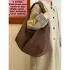 Bolso Tote de Pana Retro Ins Coreano Otoño e Invierno Nuevo de Gran Capacidad para Viajar al Trabajo Bolso de Hombro Bolso de Axila de Nicho