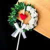 Decoración de Pastel de Escena Anillo de Flores Simple Pastel Mori Pastel Mori Estilo Ratán para Mujer Adornos Decorativos para Pastel Pequeños y Frescos
