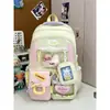 Mochila Escolar H7 Dopamina 2026 Nueva Dulce Femenina Color de Contraste Moda Más Fácil de Combinar Mochila de Gran Capacidad Bolso para Mujer