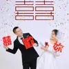 Casamento Caractere Xi estilo chinês estúdio de fotografia de casamento adereços Xiuhe estilo chinês retrô caractere Xi como você letra de mão