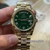 Comercio Exterior EW Todo Dorado Negro Caramelo Verde Ahumado Mesa de Juego Oro Rosa Doble Calendario Semana Registro Mecánico Reloj para Hombre Venta al por Mayor