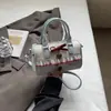 2025 Novo Estilo de Verão Doce Menina Coração Bolsa Boston Laço Rosa Nicho Comutador Ombro Transversal Bolsa de Mão