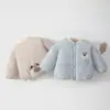 Chaqueta de algodón acolchada para bebé, engrosada con acolchado extra, abrigo cálido para niños, 120 g, abrigo de otoño/invierno para bebés y niños pequeños para niños