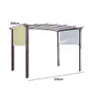 Cobertura de Toldo para Pérgola de Quintal Impermeável 5,2m x 2m (sem suporte)