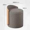 Tocador ligero de lujo, taburete de maquillaje cibernético, popular, sencillo, para dormitorio, apartamento pequeño, tocador, taburete redondo