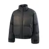 Jaqueta Curta de Algodão Jack para Homens, Jaqueta Puffer Impermeável e Resistente a Manchas com Gola Alta, Casaco Básico de Algodão Grosso High Street para Mulheres
