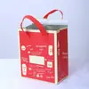 Bolsa isolante não tecida para atacado, bolsa para embalagem de fast food para levar, bolsa tote não tecida, cobertura de filme para catering, bolsa para levar