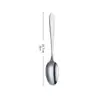 Juego de Cubiertos de Acero Inoxidable Transfronterizo para Hoteles, Cuchillos y Tenedores para Bistec, Cucharas Soperas, Cucharas de Postre para Restaurantes, Tenedores para Pasteles, Juego de Cubiertos con Mango Puntiagudo