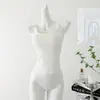 Estilo nuevo de verano dulce y picante camisola sexy de encaje para deseo puro para mujer con copas en el pecho y espalda hermosa