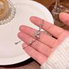 Pulsera de Mariposa de Zircón Exquisita de Nicho Explosivo Estilo Coreano para Mujer con Sentido de Diseño Avanzado Pulsera Deslizante Joyería de Mano para Celebridad de Internet