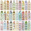 Marcadores de Página Qiyu 30 Desenhos Animados Fofos de Animais Marcadores de Página de Gibi Original DIY Decoração de Leitura de Livros Cartões de Anotação