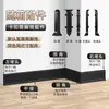 Rodapé de Liga de Alumínio Espessado Estilo Encaixe Adesivo de Celebridade da Internet Linhas de Rodapé 6cm 8cm Metálico Minimalista Arco Extremamente Estreito Linha de Piso