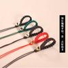 Llavero semiacabado al por mayor de fábrica, accesorios de bricolaje, llavero tejido a mano para hombres y mujeres, colgante, material de cuerda