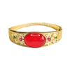 Pulsera de Ágata Roja de Guan Yu Pulsera de Calcedonia Verde Imperial Joyería para Mujer Vintage Fábrica Venta al por Mayor Dropshipping S4021904