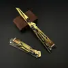 Reducción súper hoja de sombra frontal cuchillo mariposa acción delta arma cuerpo a cuerpo de juego circundante modelo aleación de zinc jugar