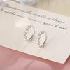 Pendientes de Mariposa de Plata Pura S999 para Mujer, Lujo Ligero, Gama Alta, Pendientes Personalizados, Modernos y Sencillos, Pendientes de Plata Pura al por Mayor