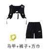 Roupas Modernas Infantis de Hip-Hop Meninos e Meninas Marca Moderna conjunto Hip-Hop Hiphop Infantil Moderno Legal Verão Fantasia para Performance de Rua