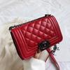 Bolso 2020 Nueva Moda Trendy Estilo Chanel Bolso de Cadena Rómbica Estilo Occidental Bolso de Mujer Hombro Bandolera