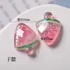 Juguete de comida en miniatura materiales DIY: fruta brillante, fresa, accesorios decorativos, pegamento AB, resina que brilla en la oscuridad, parches adhesivos suaves