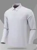 Camisa tipo polo de manga larga con media cremallera y logo personalizado para hombre, ropa de trabajo de alta elasticidad, uniforme de equipo corporativo, camiseta de mujer con cuello de solapa