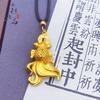 Loja de ouro mesmo estilo estilo antigo areia ouro fu personagem moeda de cobre pequeno pingente de peixe dourado cobre banhado a ouro estilo moda nacional pingente de peixe grande koi