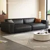 Bloque de tofu sofá negro sala de estar apartamento pequeño hogar doméstico oficina fila recta sofá de negocios minimalista habitación de alquiler