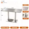 Cadeira dobrável com padrão de escamas de peixe para barracas de comida, mesa de aço inoxidável de restaurante de chá estilo Hong Kong, cadeira dobrável com assento macio para restaurante de fast food