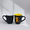 Taza de Cerámica con Esmalte de Doble Color Color Caramelo Impresión de Logo Taza de Café Barriga de Tambor Sudeste Asiático Taza de Comercio Exterior Taza de Regalo