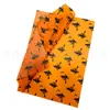 Venta al por mayor de fábrica papel de seda para Halloween de 17 g en stock 50*35 cm Empaque de regalo de Halloween papel Sydney de 17 g