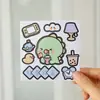 Estilo Ins menina estudante planejador material de decoração colagem diário de mão capa de celular diy padrão pequeno alto prêmio