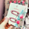 Coreano Estilo Coreano Fofo 3D Veludo Pêssego Laço BB Clip Trançado à Mão Cabelo Franja Infantil Grampo de Cabelo