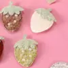 Nuevos Accesorios para el Cabello y Ropa de Peluche Dulce Corazón de Fresa con Lazo Multiestilo Accesorios de Ropa Lindos y Femeninos