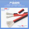 Cable de silicona especial suave de doble paralelo rojo y negro cable paralelo de silicona 16~22AWG 0.5 cuadrado silicona de alta temperatura cable 2P