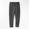 Pantalones Casuales de Lana Nuevos para Hombre Primavera 2026, Rectos Ajustados de Negocios Modernos Versátiles de Vestir, Mismo Estilo que Su Zhe