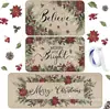 Tapetes de Cozinha de Natal Americanos, Conjunto Americano de Duas Peças de Tapetes Longos para Pés, Tapetes de Entrada, Tapetes Longos para Chão, Tapetes Absorventes para Pés