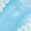 Corrente Simples Corrente Única Acessórios Simples de Verão Pulseira Minimalista Corrente Osso de Cobra Branco Combina Moda Feminina Diária Exquisito Fábrica
