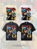 Camiseta de Manga Corta de Algodón Puro para Hombre 2026 Verano Transfronterizo N.W.A, Cuello Redondo Retro Americano, Hombros Caídos, Camiseta de Manga Corta Pesada para Hombre