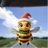 Navidad Nueva Gorra Acrílica Transfronteriza Abeja Decoración de Coche Colgante Adorno para Colgar en el Coche