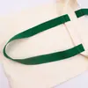 Bolsa de Lona Branca Lisa Bolsa Tote Colorida Pintada à Mão DIY Bolsa de Lona de Grande Capacidade Logo Personalizado