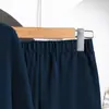 Conjunto de Ropa para Niños, Nueva Moda de Primavera para Niños y Niñas, Estilo Europeo y Americano, Camisa de Manga Larga con Espalda Plisada y Pantalones de Pierna Ancha