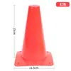 Equipo de Entrenamiento de Fútbol para Campus 15 cm Base Cuadrada Espesado Material Suave Barril con Logo Cono Marcador de Obstáculo para Carretera Cono para Patinaje